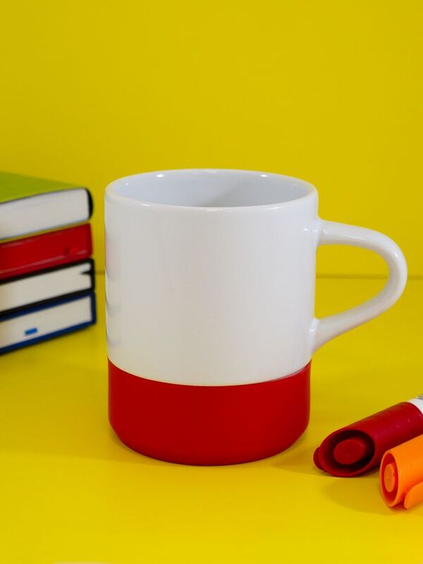 Кружка с силиконовой подставкой Protege, красная арт.12892.50