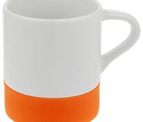 Кружка с силиконовой подставкой Protege, оранжевая арт.12892.20