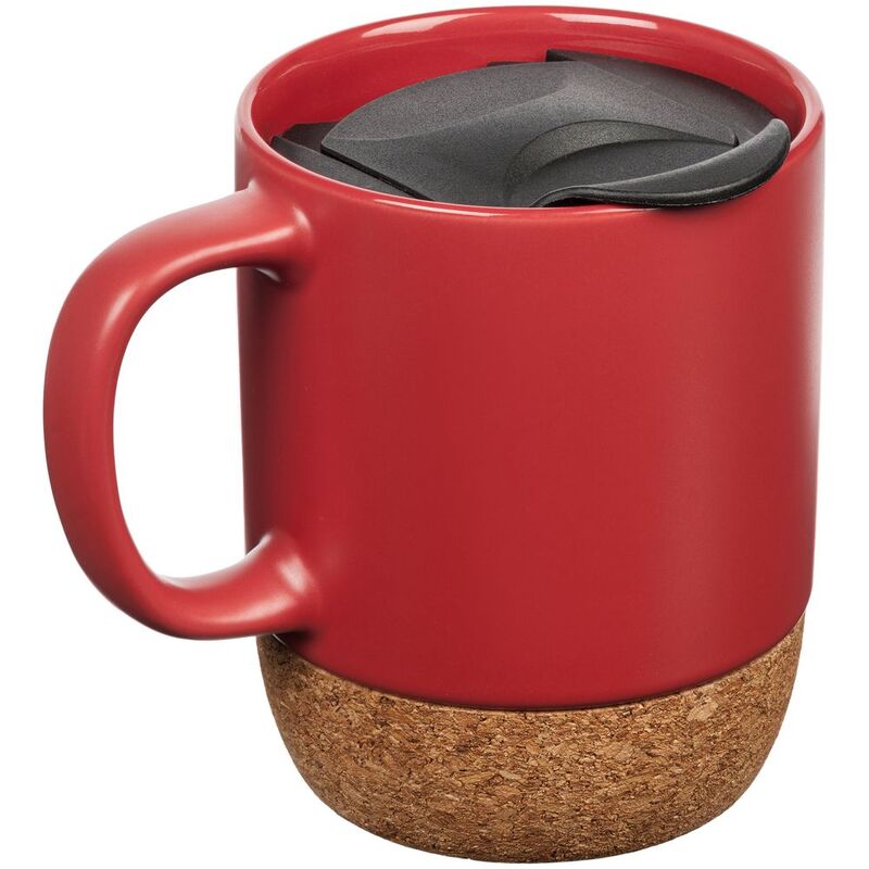 Кружка с пробковой подставкой Corky Walk, красная арт.12893.50