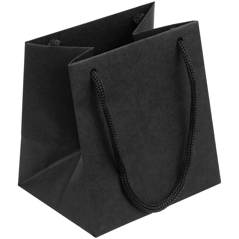 Пакет бумажный под кружку Cupfull, черный арт.75555.30