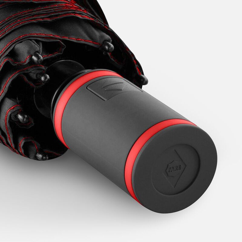 Зонт складной AOC Mini с цветными спицами, красный арт.64715.50