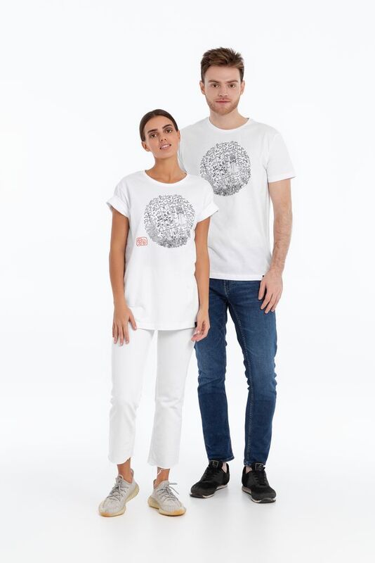 Футболка &laquo;Качели&raquo;, белая арт.71067.60