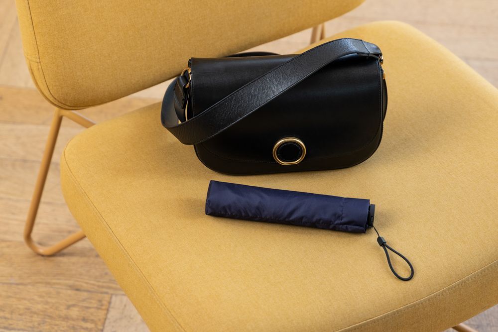 Зонт складной Luft Trek, темно-синий арт.15056.40