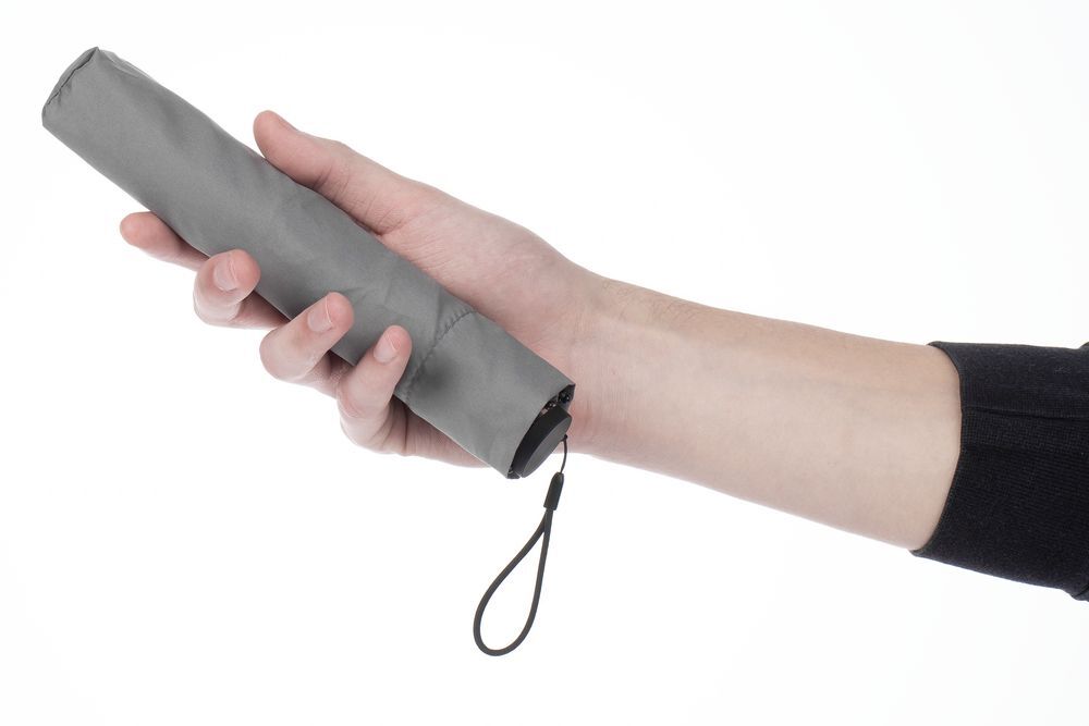 Зонт складной Luft Trek, серый арт.15056.11