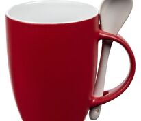 Кружка с ложкой Cheer Up, ver.2, красная арт.14665.50
