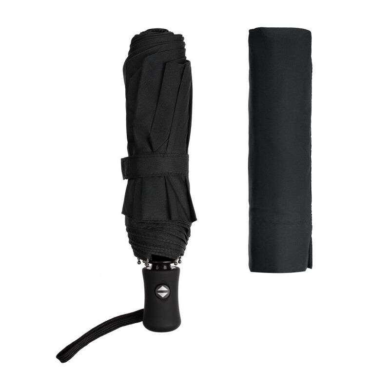 Зонт складной Monsoon, черный арт.14518.30