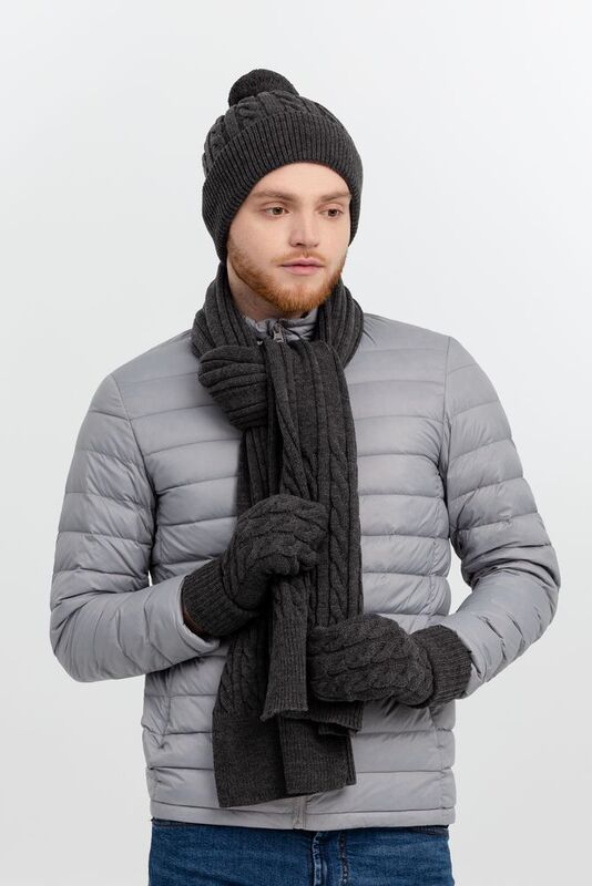 Набор Heat Trick, темно-серый меланж арт.12795.13