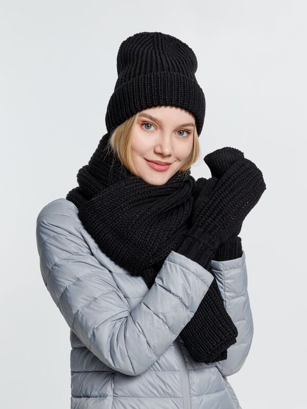 Варежки Nordkyn, черные арт.10452.30