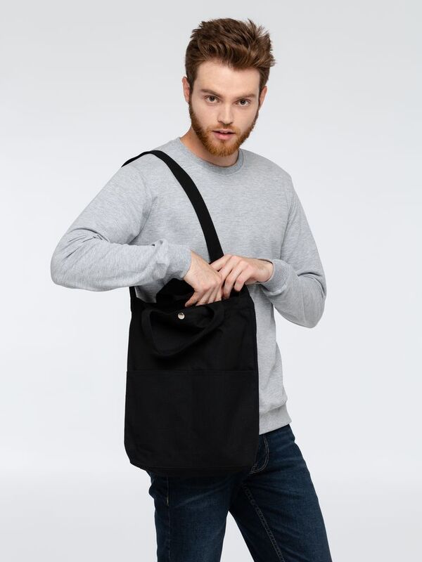 Сумка холщовая через плечо Artspace, черная арт.10878.30