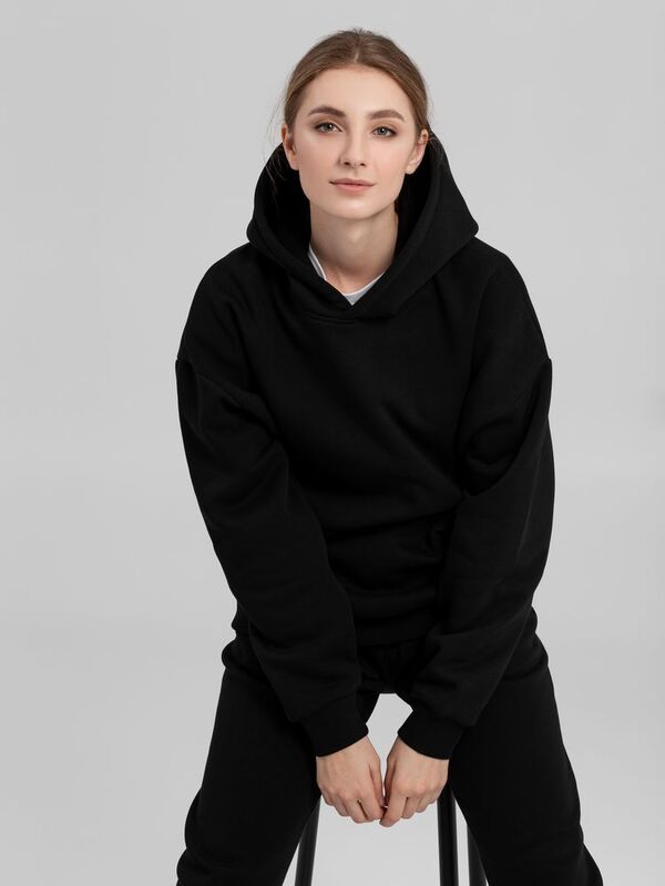 Худи Kulonga Oversize, черное арт.14101.30