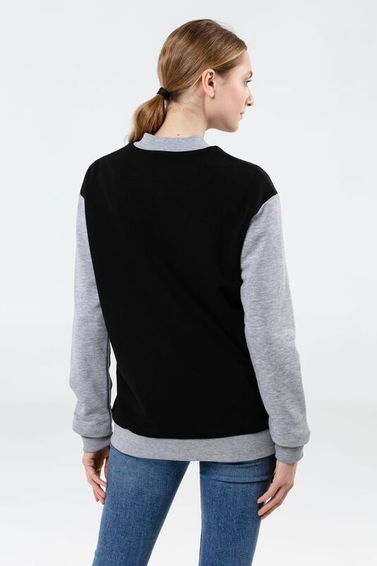 Бомбер College, молочно-белый арт.11577.60