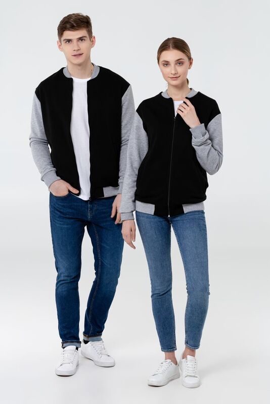 Бомбер College, молочно-белый арт.11577.60