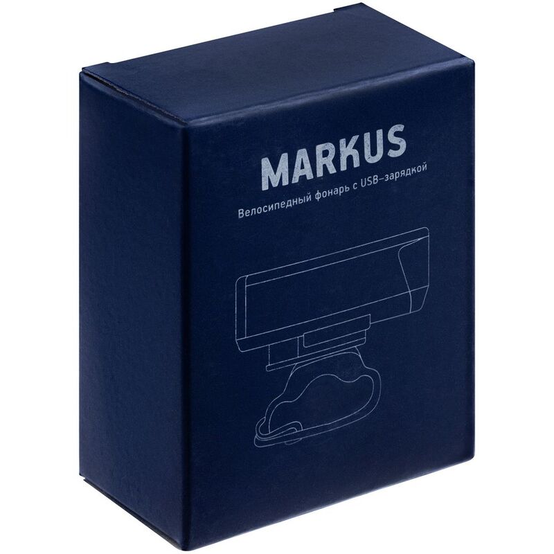 Аккумуляторный велосипедный фонарь Markus арт.16055