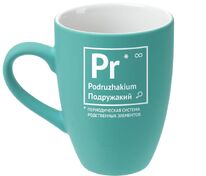 Кружка &laquo;Подружакий&raquo; с покрытием софт-тач, бирюзовая арт.70228.48