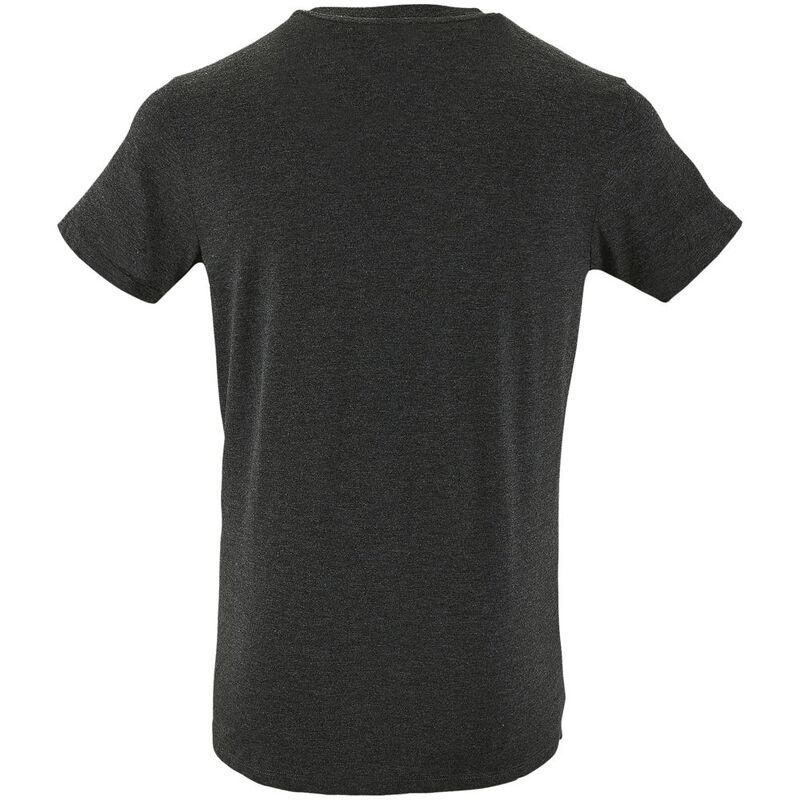 Футболка приталенная Old Patents. Knife, черный меланж арт.70753.30