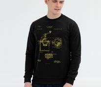 Свитшот Old Patents. Coffee Mill, черный арт.71162.30