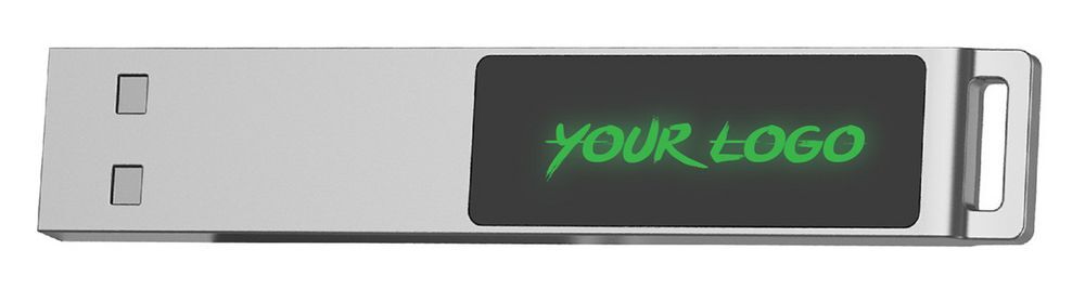 Флешка markBright с зеленой подсветкой, 16 Гб арт.21022.96