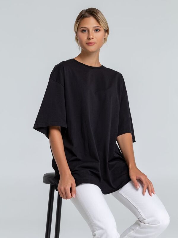 Футболка оверсайз &laquo;Чистая соль&raquo;, черная арт.71170.30