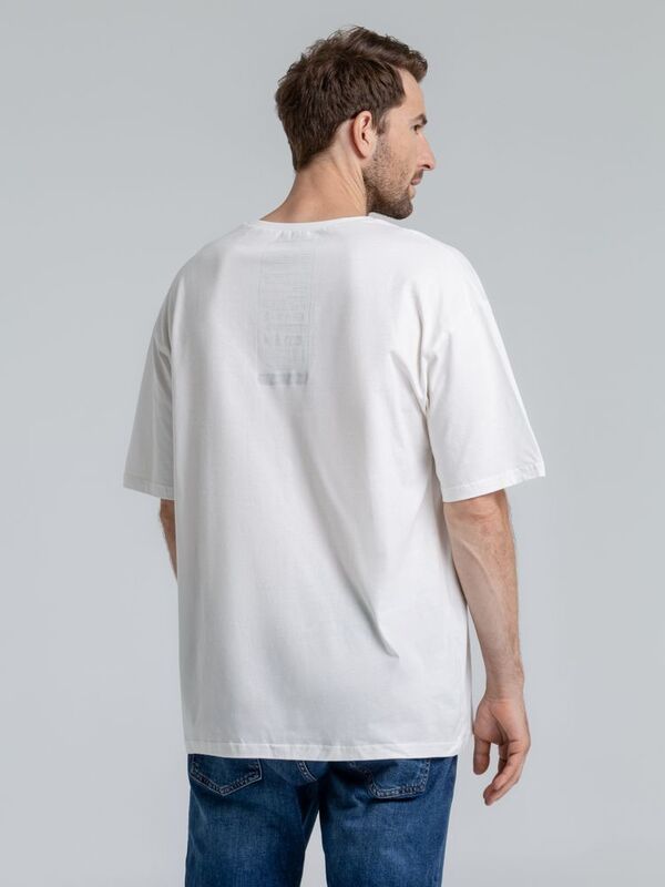 Футболка оверсайз &laquo;Чистая соль&raquo;, молочно-белая арт.71170.61