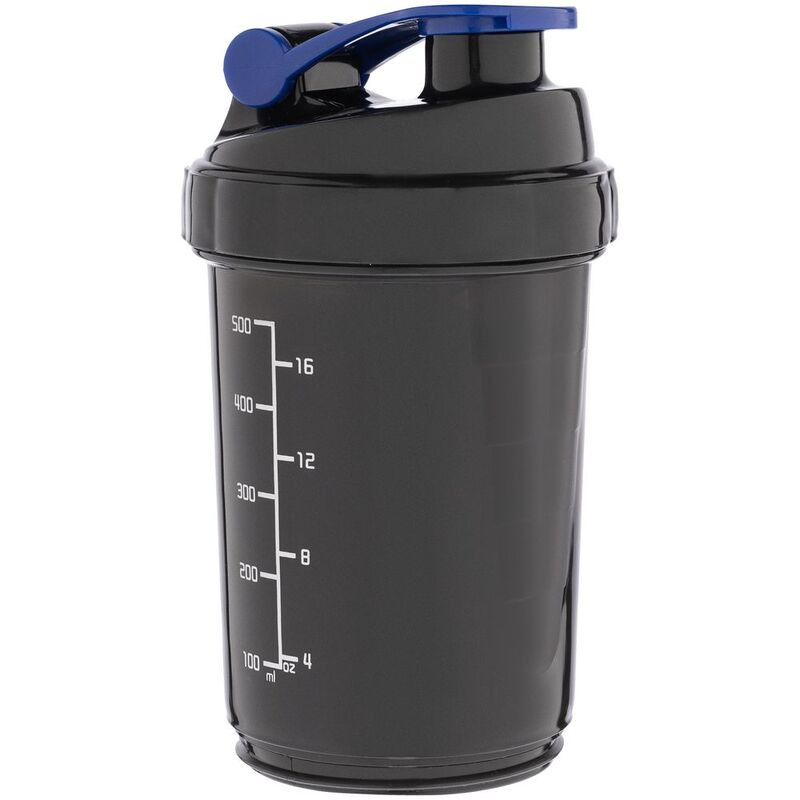 Спортивный шейкер с контейнером Tonus, черно-синий арт.17053.34