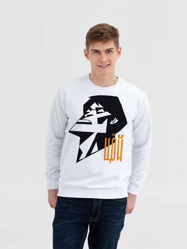 Свитшот &laquo;Меламед. Виктор Цой&raquo;, белый арт.71174.60