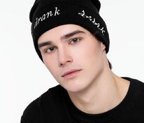 Шапка с вышивкой Drunk, черная арт.71186.01