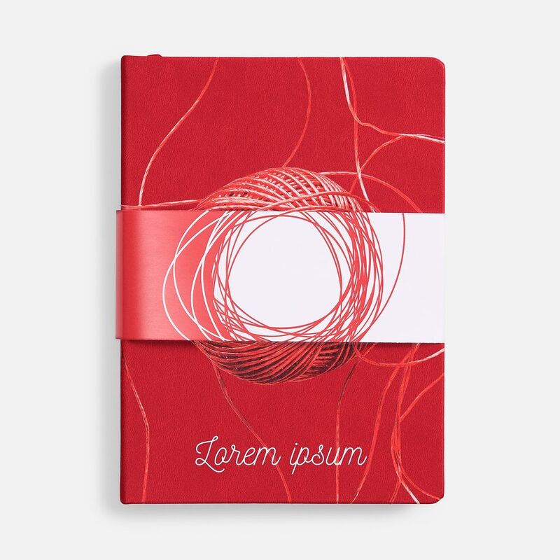 Ежедневник Cortado, недатированный, красный арт.17887.50