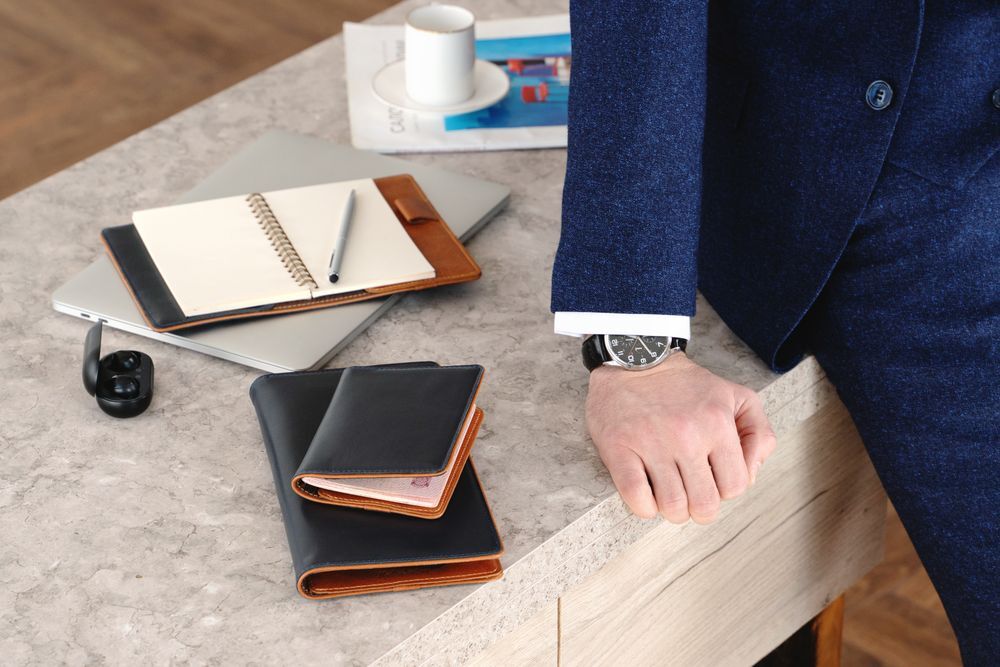 Обложка для паспорта Kalsa Palermo, синяя арт.15265