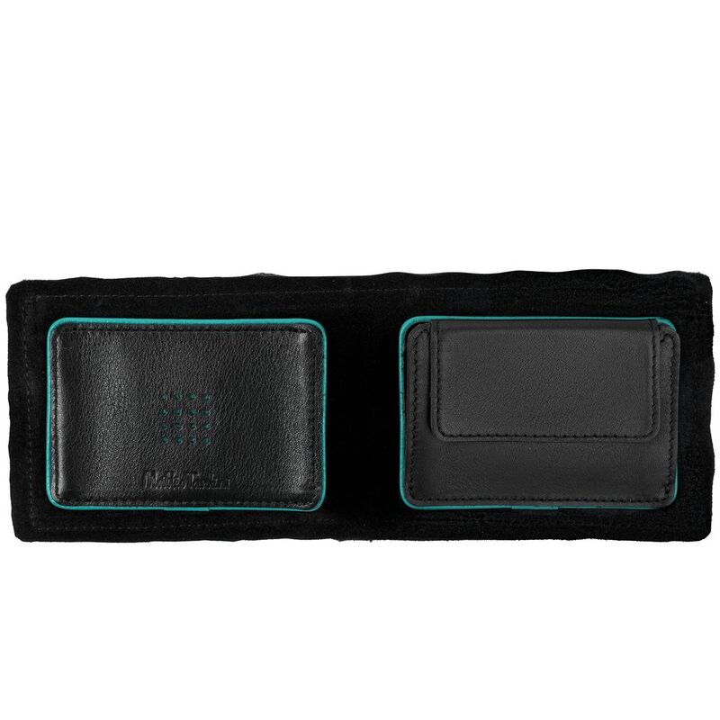 Кошелек Partinico, черный с бирюзовым арт.17975.34