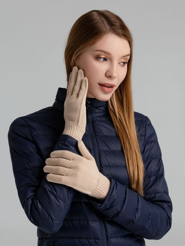 Перчатки Real Talk, бежевые арт.54801.11