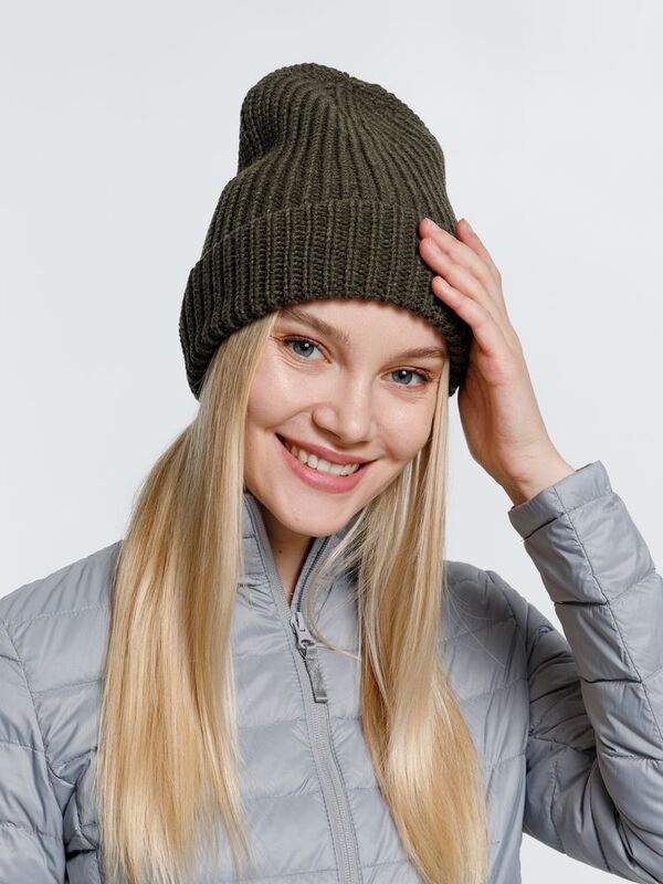 Шапка Nordkyn, зеленая (оливковая) арт.10450.90