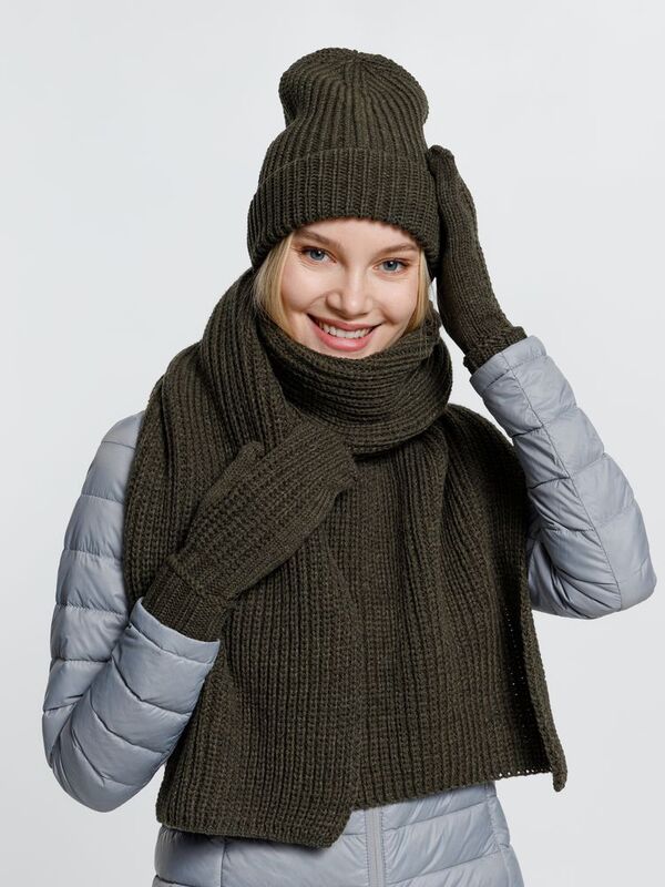 Шапка Nordkyn, зеленая (оливковая) арт.10450.90