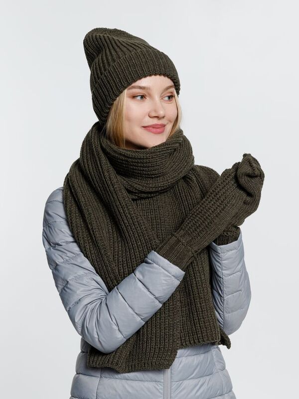 Шапка Nordkyn, зеленая (оливковая) арт.10450.90