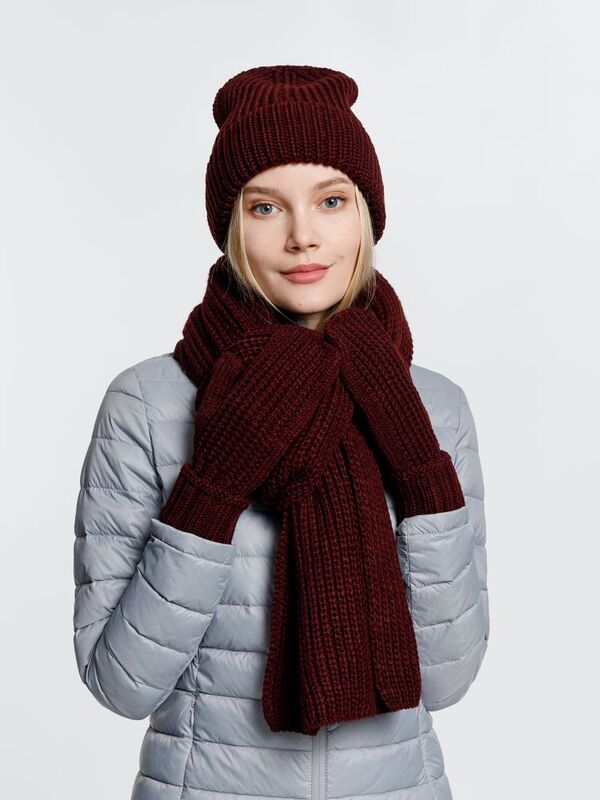 Шарф Nordkyn, бордовый арт.10451.55