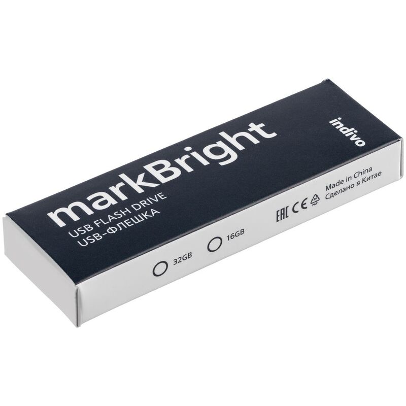 Флешка markBright с зеленой подсветкой, 32 Гб арт.21022.92
