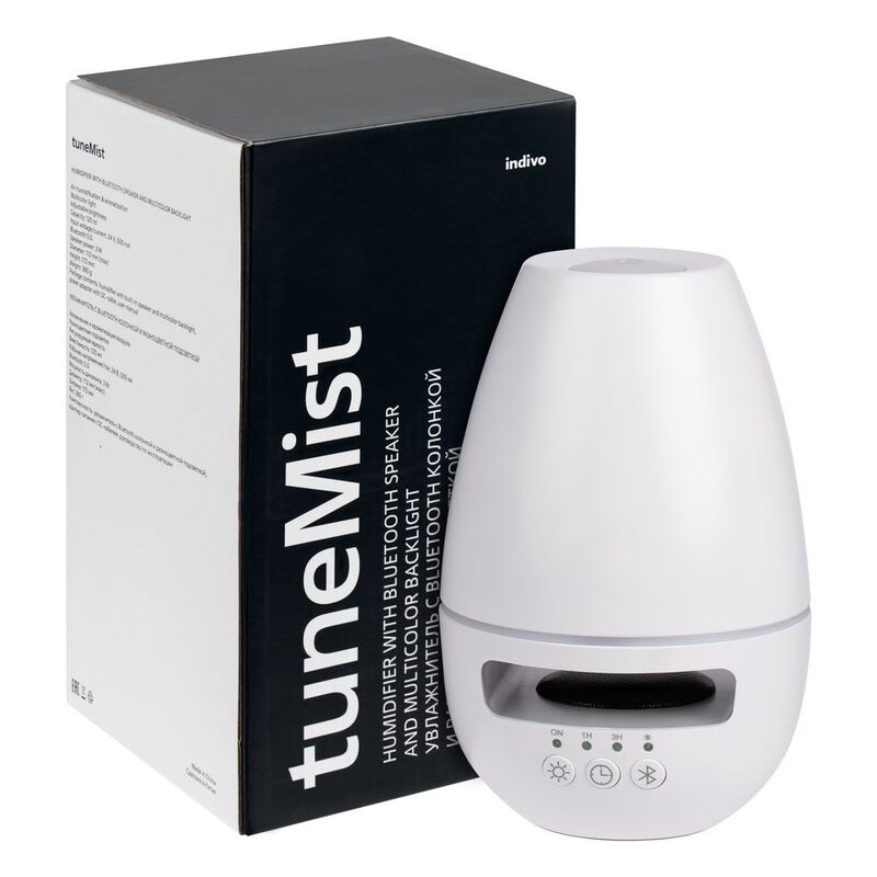 Увлажнитель с колонкой и подсветкой tuneMist, белый арт.13169.60