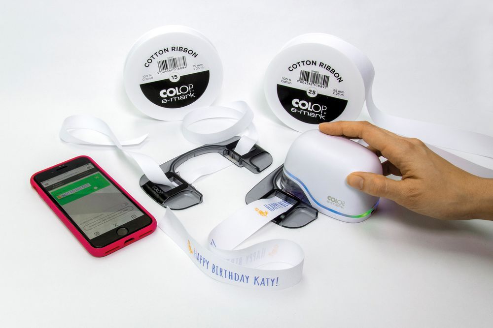 Лента Colop E-mark 25, белая арт.14159.60