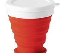 Складной стакан с крышкой Astrada, красный арт.74762.50