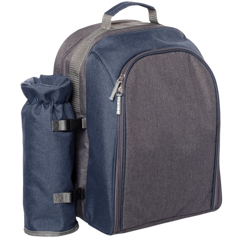 Набор для пикника Fridag на 2 персоны, темно-синий с серым арт.3900.41