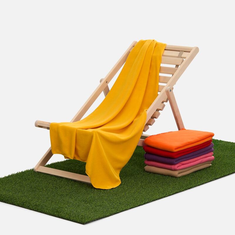 Флисовый плед Warm&Peace XL, желтый арт.13059.80