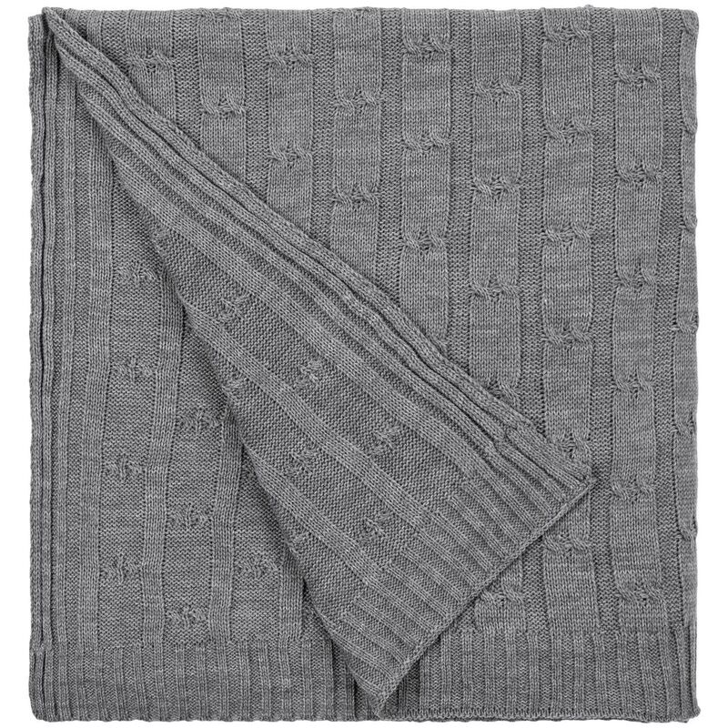 Плед Trenza, серый арт.23348.10