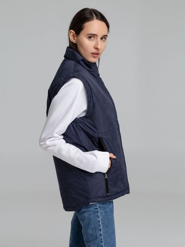 Жилет светоотражающий Lattvind, темно-синий арт.14118.40