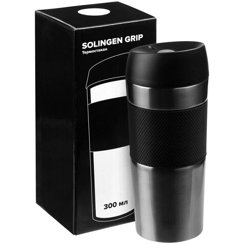 Термостакан Solingen Grip, серо-стальной арт.13077.13