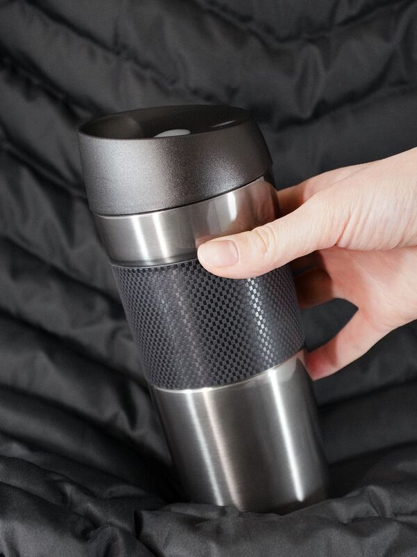 Термостакан Solingen Grip, серо-стальной арт.13077.13