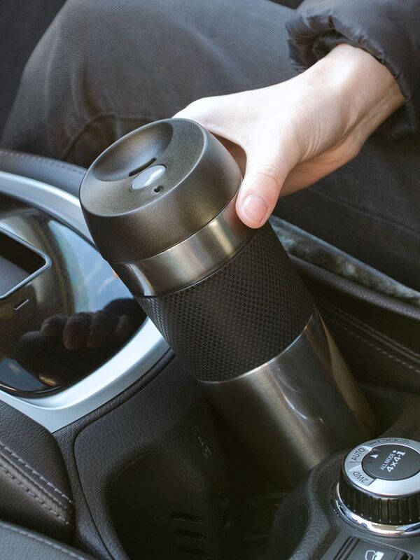 Термостакан Solingen Grip, серо-стальной арт.13077.13