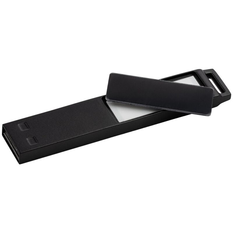 Флешка markBright Black с синей подсветкой, 32 Гб арт.21023.42