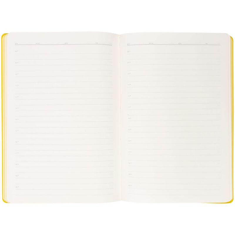 Ежедневник Flexpen Black, недатированный, черный с желтым арт.13087.38