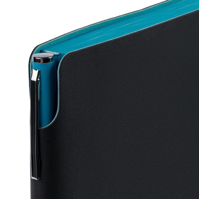 Ежедневник Flexpen Black, недатированный, черный с бирюзовым арт.13087.30