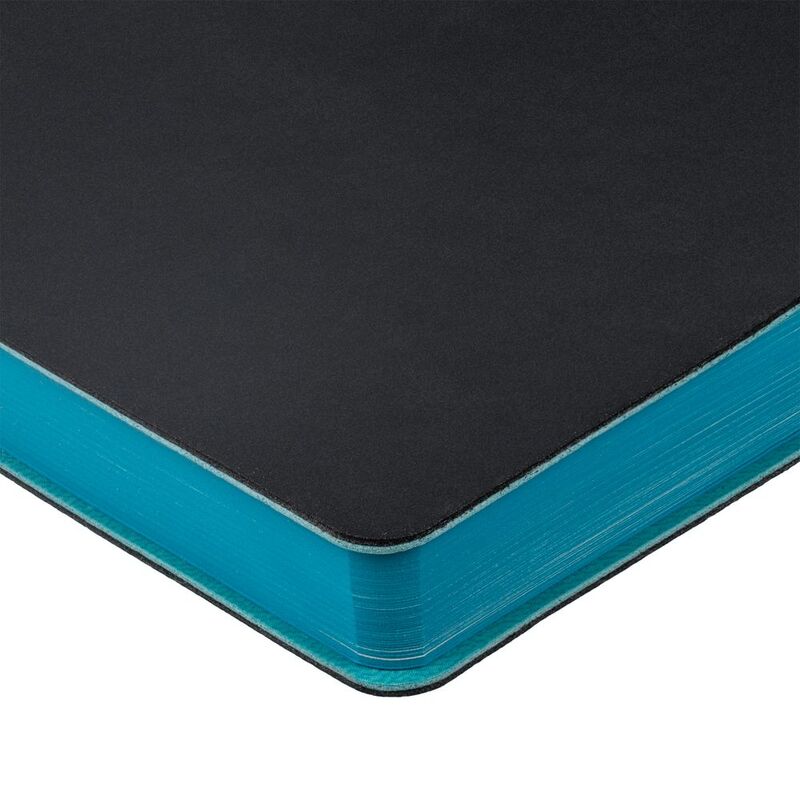 Ежедневник Flexpen Black, недатированный, черный с бирюзовым арт.13087.30