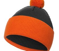 Шапка Snappy, темно-серая с оранжевым арт.76261.21